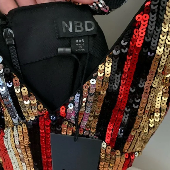 NWT Revolve NBD Serena Sequin Mini Dress - Picture 5 of 6